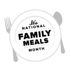 IT'S NATIONAL FAMILY MEALS MONTH