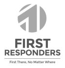 FIRST RESPONDERS FIRST THERE, NO MATTER WHERE