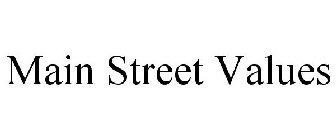 MAIN STREET VALUES