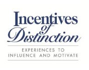 INCENTIVES OF DISTINCTION EXPERIENCES TO INFLUENCE AND MOTIVATE
