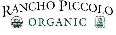 RANCHO PICCOLO ORGANIC USDA ORGANIC CCOF CALIFORNIA CERTIFIED ORGANIC FARMERS