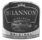 SHANNON IRISH CREAM PRODUCT OF IRELAND ORIGINAL 17% ALC/VOL 1L LIQUEUR SS