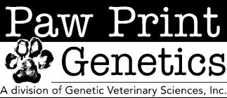 PAW PRINT GENETICS A DIVISION OF GENETIC VETERINARY SCIENCES, INC.