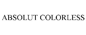 ABSOLUT COLORLESS