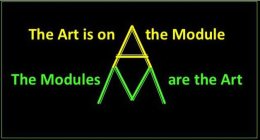 AM THE ART IS ON THE MODULE. THE MODULES ARE THE ART.