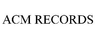 ACM RECORDS