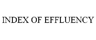 INDEX OF EFFLUENCY