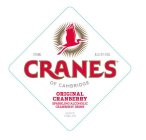 CRANES OF CAMBRIDGE ORIGINAL CRANBERRY SPARK ALCOHOLIC CRANBERRY DRINK SERVE CHILLED 275ML ALC 4%VOL