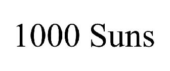 1000 SUNS
