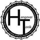 HANGOVER TONIK YOUR 5AM FIX WWW.HANGOVERTONIK.COM FOR SUPERIOR HANGOVER RELIEF MADE IN THE USA ESTABLISHED MARCH 17, 2014