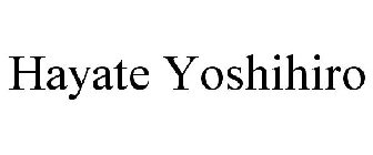 HAYATE YOSHIHIRO