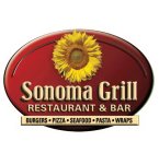 SONOMA GRILL RESTAURANT & BAR BURGERS ·PIZZA · SEAFOOD · PASTA · WRAPS