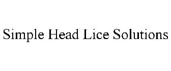SIMPLE HEAD LICE SOLUTIONS