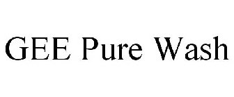 GEE PURE WASH