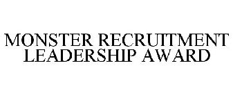 MONSTER RECRUITMENT LEADERSHIP AWARD