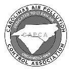 CAROLINAS AIR POLLUTION CONTROL ASSOCIATION DEDICATED TO CLEAN AIR CAPCA ORGANIZED 1969