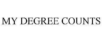 MY DEGREE COUNTS