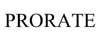 PRORATE