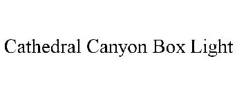 CATHEDRAL CANYON BOX LIGHT