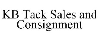 KB TACK SALES AND CONSIGNMENT