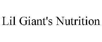 LIL GIANT'S NUTRITION