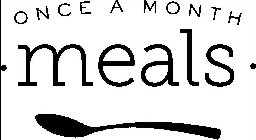 ONCE A MONTH · MEALS ·