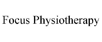 FOCUS PHYSIOTHERAPY