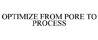 OPTIMIZE FROM PORE TO PROCESS