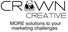 CROWN CREATIVE MORE SOLUTIONS FOR YOUR MARKETING CHALLENGES