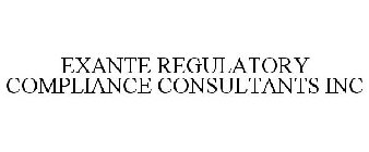 EXANTE REGULATORY COMPLIANCE CONSULTANTS INC