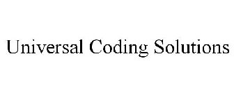 UNIVERSAL CODING SOLUTIONS