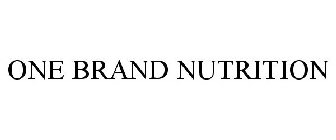 ONE BRAND NUTRITION