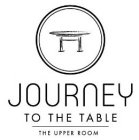 JOURNEY TO THE TABLE THE UPPER ROOM