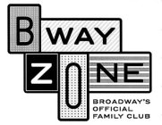 BWAY ZONE BROADWAY'S OFFICIAL FAMILY CLUB