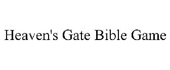 HEAVEN'S GATE BIBLE GAME