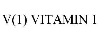 V(1) VITAMIN 1