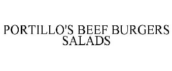 PORTILLO'S BEEF BURGERS SALADS