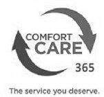 COMFORT CARE 365 THE SERVICE YOU DESERVE.
