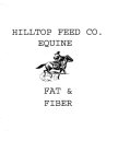 HILLTOP FEED CO. EQUINE FAT & FIBER