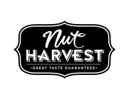 NUT HARVEST · GREAT TASTE GUARANTEED ·