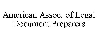 AMERICAN ASSOC. LEGAL DOCUMENT PREPARERS