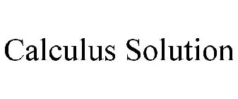 CALCULUS SOLUTION