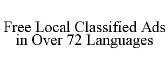 FREE LOCAL CLASSIFIED ADS IN OVER 72 LANGUAGES