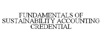 FUNDAMENTALS OF SUSTAINABILITY ACCOUNTING CREDENTIAL