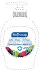 SOFTSOAP ANTIBACTERIAL HAND SOAP WITH MOISTURIZERS GENTLY CLEANS & PROTECTS WHITE TEA & BERRY FUSION