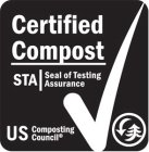 CERTIFIED COMPOST STA SEAL OF TESTING ASSURANCE US COMPOSTING COUNCIL