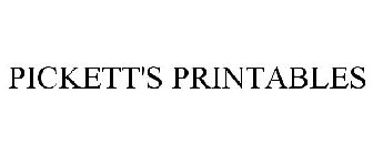 PICKETT'S PRINTABLES