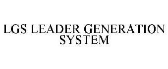 LGS LEADER GENERATION SYSTEM