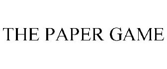 THE PAPER GAME