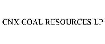 CNX COAL RESOURCES LP